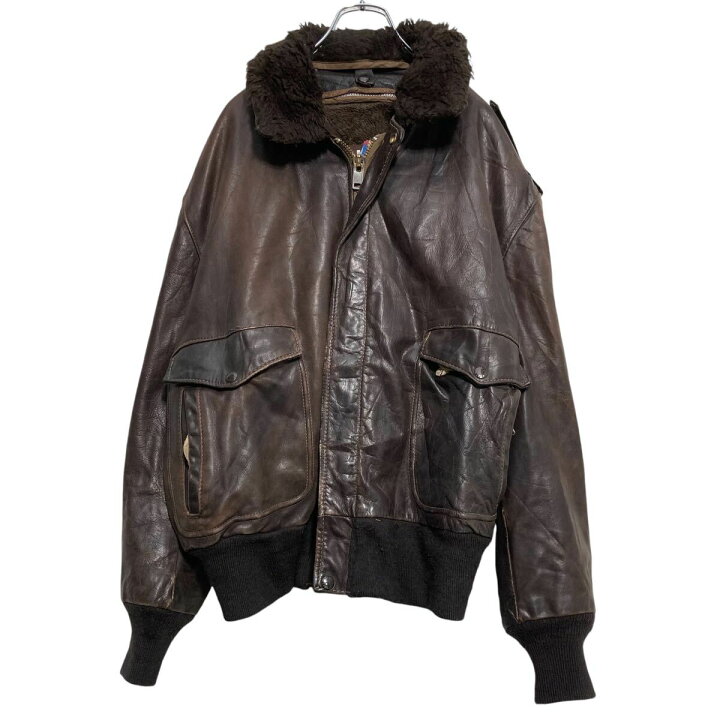 楽天市場】【中古】【古着】 Schott レザー フライト ジャケット XL  