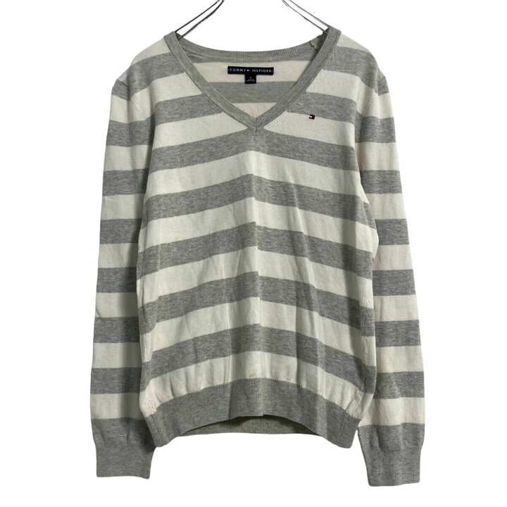 古着 トミー ヒルフィガー ニット レディース TOMMY HILFIGER トミーヒルフィガー の ケーブルフラッグセーター ニット セーター