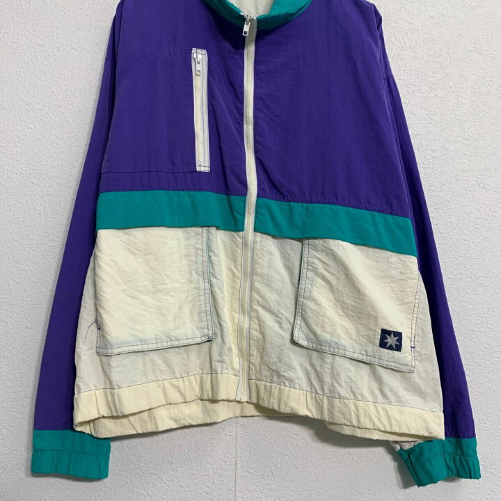 楽天市場】【中古】【古着】 ナイロンジャケット L ホワイト パープル 