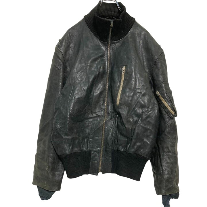 楽天市場】【中古】【古着】 ドイツ軍 レザー フライトジャケット L 