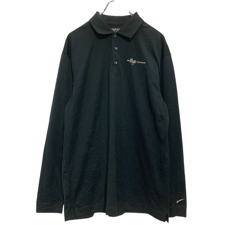 楽天市場】【中古】【古着】 NIKE GOLF 長袖 ポロシャツ M ブラック 