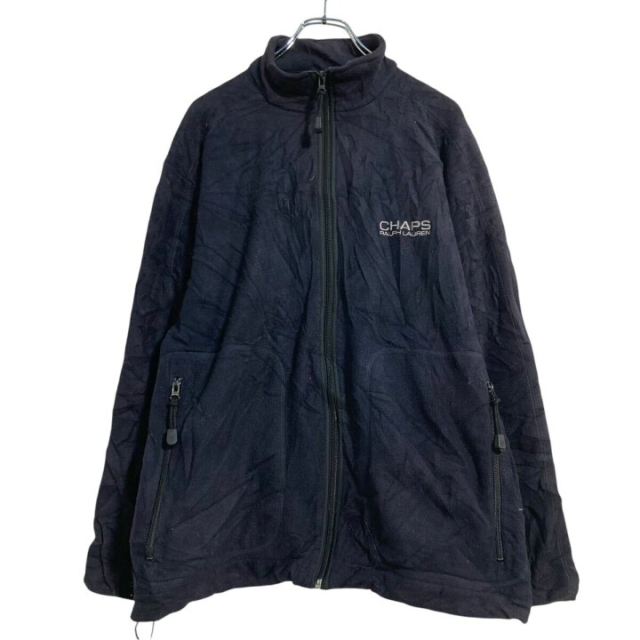 楽天市場】【中古】【古着】 CHAPS フリースジャケット M ネイビー 