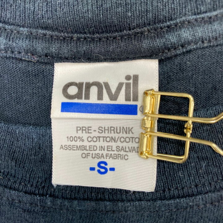 楽天市場】【中古】【古着】 anvil 半袖プリントTシャツ S ブラック 