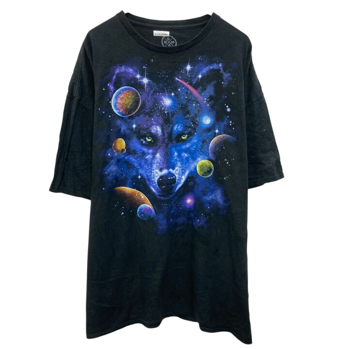 楽天市場】【中古】【古着】 DOM 半袖 プリントTシャツ 3XL ブラック 