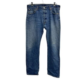 【中古】【古着】 Levi's 501 デニムパンツ W36 ブルー リーバイス ジップアップ メキシコ製 ジーンズ アメカジ カジュアル 古着卸 アメリカ仕入 2506-1328