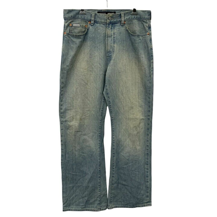 楽天市場】【中古】【古着】 GUESS デニムパンツ W32 ライトブルー 