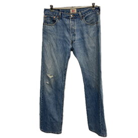 【中古】【古着】 Levi's 501 デニムパンツ W36 ブルー リーバイス ボタンフライ メキシコ製 ジーンズ アメカジ カジュアル 古着卸 アメリカ仕入 2508-277