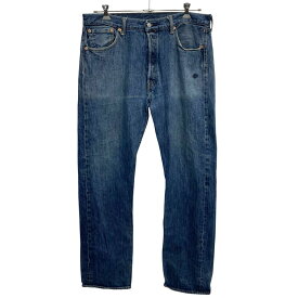 【中古】【古着】 Levi's 501 デニムパンツ W36 インディゴブルー リーバイス ボタンフライ エジプト製 アメカジ ジーンズ 古着卸 アメリカ仕入 2508-422