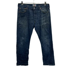【中古】【古着】 Levi's 501 デニムパンツ W36 ダークブルー リーバイス ボタンフライ メキシコ製 アメカジ ジーンズ 古着卸 アメリカ仕入 2508-466