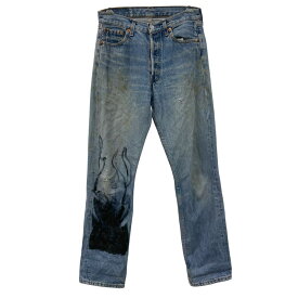 【中古】【古着】 Levi's 501 フランス製 デニムパンツ W29 インディゴブルー リーバイス ボタンフライ カジュアル アメカジ ジーンズ 2509-740