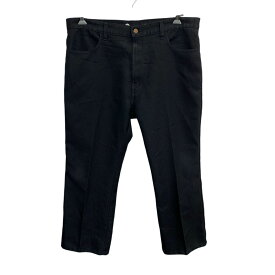 【中古】【古着】 Levi's 517 スラックス W40 ブラック リーバイス ジップアップ カジュアル ビッグサイズ メキシコ製 無地 2510-110