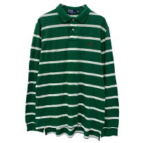楽天市場】polo ralph lauren ボーダー グリーン（ポロシャツ 