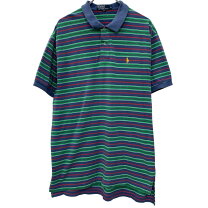 楽天市場】polo ralph lauren ボーダー グリーン（ポロシャツ 