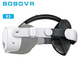 【公式ライセンス】BOBOVR E3 ヘッドバンド Meta Quest 3 / Meta Quest 3S 用 メタ クエスト3 / メタ クエスト 3S 用 バランス調整式 長時間快適 VR アクセサリー - VR ゴーグル 対応 ※VR本体機器なし