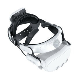 【公式ライセンス】AMVR Quest3 対応 バッテリー内蔵ヘッドストラップ BS1 18W 高速充電 3段階調 8000mAh大容量バッテリー 通気性抜群 レンズ曇り防止 安心安全認証取得 マグネット設計 メタクエスト 3 アクセサリー ※VR本体機器なし