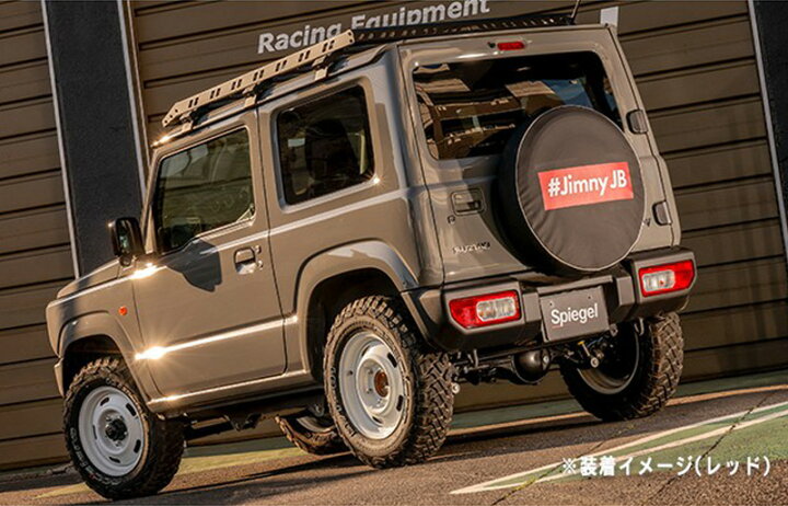 楽天市場】タイヤカバー ジムニー JB23W JB64W ボックスロゴ レッド 