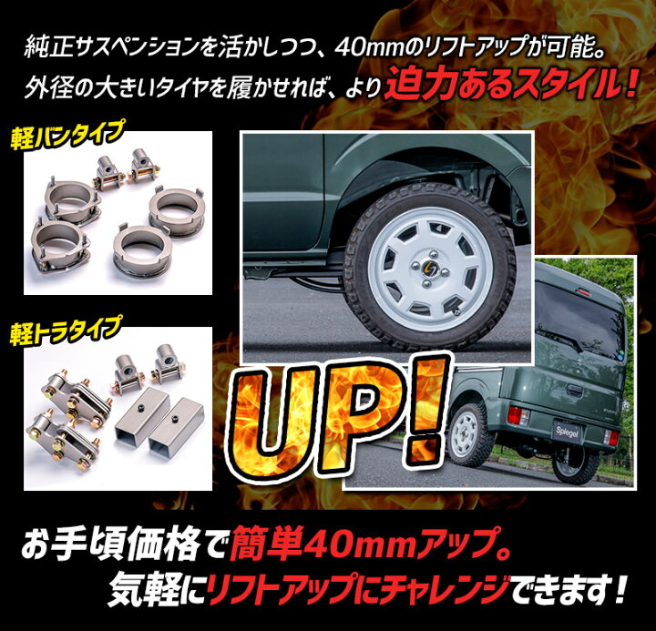 楽天市場】リフトアップキット サンバートラック(グランドキャブ 