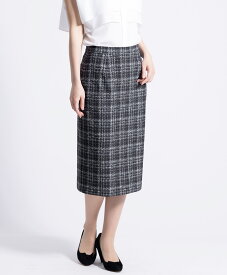 【web限定 30％OFFからさらに+10％OFF】タイトスカート｜Viscotecs make your brand【送料無料】/レディース 日本製 ネイビー チェック タイトシルエット
