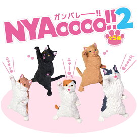 【5種類セット】ガチャ ガチャガチャ コンプリート 中身 動物 猫 ネコ かわいい フィギュア おもちゃ [ NYAoooo!! 2 ]クロネコ スコティッシュフォールド エキゾチック ブリティッシュ ノルウェージャン
