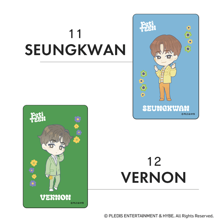 SEVENTEEN まじかる百貨店 クリアカード ステッカー ディエイト 12枚 まじかる百貨店クリアカード PetiTEEN フルセット : いただき