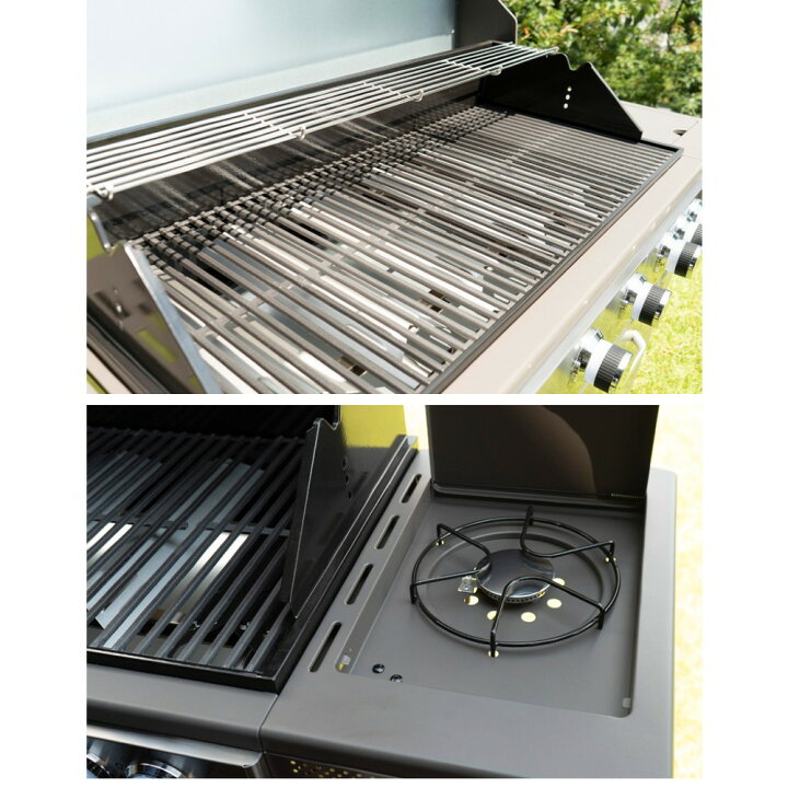 楽天市場】バーベキューコンロ ガス ステンレス 大型 BBQ アウトドア 