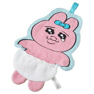 おぱんちゅうさぎ ループ付ダイカットタオル タオル ハンドタオル 吊り下げタオル ハンカチ 手拭き 綿 ル…