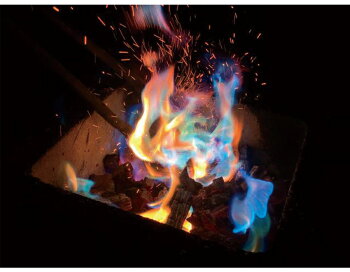 楽天市場 焚火 アートファイヤー アウトドア Artfire 10個セット 炎の色が虹色に インスタ映え キャンプ ファイヤー 焚き火 父の日 プレゼント 送料無料 いただきプラザ楽天市場店