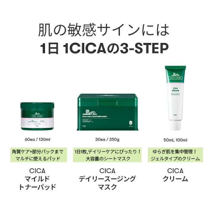 楽天市場 Vt公式 楽天21総合ベストコスメ Cica デイリー スージング マスク 30枚入り 選べる2種 シートマスク パック デイリーマスク シカ Cica ツボクサ 潤い 肌荒れ 敏感肌 乾燥肌 保湿 スキンケア べたつかない ウォーターエッセンス 韓国コスメ 大容量 楽天市場 Vt公式 楽天21総合ベストコスメ Cica デイリー スージング マスク 30枚入り 選べる2種 シートマスク パック デイリーマスク シカ Cica ツボクサ 潤い 肌荒れ 敏感肌 乾燥肌 保湿 スキンケア べたつかない ウォーターエッセンス 韓国コスメ 大容量