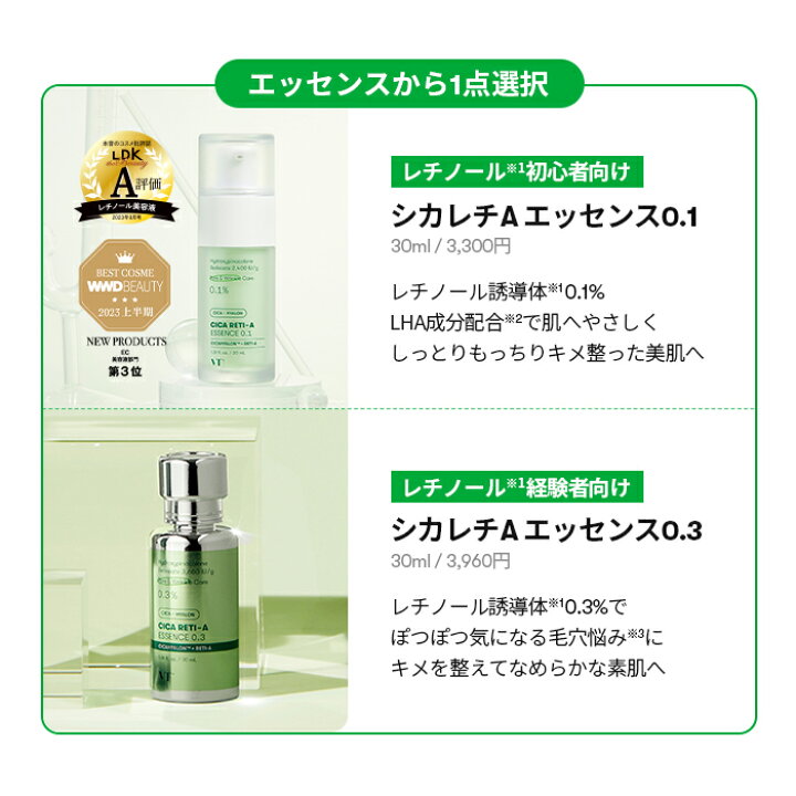 楽天市場】【VT公式】【 楽天限定 】【 本格集中ケア レチ肌セット 