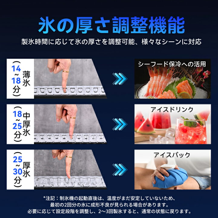 楽天市場】PUNIDI 製氷機 業務用 家庭用 36kg/日 自動製氷機 約12分 
