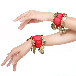 ベリーダンス レディース ブレスレット 2個セット ダンスウェア ベリーダンス小道具 小物 アラビアン 両手 両腕 リストバンド アームアクセサリー 腕輪 バングル ステージ小物 コスチューム