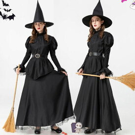 暗黒系　コスプレ衣装 魔女 大人 ハロウイン仮装　鬼の花嫁 魔女 悪魔 吸血鬼 精霊 cosplay コスチューム コスチューム　変装 仮装 コスプレ cosplay Halloween イベント ワンピース　長袖ワンピース 演出服 発表会 文化祭 仮装パーティー 　イベント 学園祭　cosplay