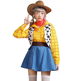 ハロウィン コスプレ 新作 西部カウボーイ風 ポリス ミニスカート コスチューム アニメ風 仮装 衣装 セット