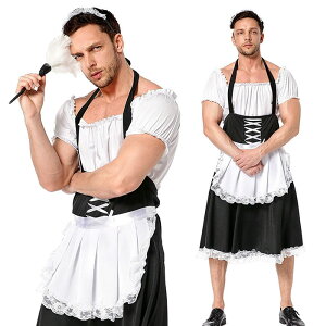 ハロウィン コスプレ メイド服 男性用 女装 コスプレ メイド服 コスプレ 女装 男性用 大きいサイズ メイド メンズ 仮装 コスチューム メイド服 女装 メイド 仮装 コスチューム 演劇 パーティ