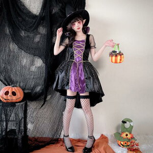 レディース ハロウィンコスプレ衣装 大人 魔女 小悪魔 巫女 吸血鬼 燕尾服仮装 コスチューム ワンピース+帽子 バンパイア コスプレ エルフ 妖精 コスプレ ワンピース 学園祭 イベント cosplay