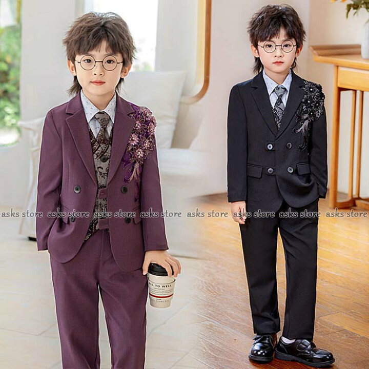 楽天市場】子供 スーツ キッズスーツ 七五三 男の子 スーツ 礼服 卒業 