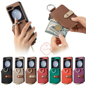 Samsung Galaxy Z Flip 6 �P�[�X �蒠�^ ���z�^ ������ �T���X�� �M�����N�V�[ Z Flip 5 �P�[�X 2IN1 Galaxy Z Flip 4 �P�[�X Galaxy Z Flip 3 �J�o�[ �J�[�h�P�[�X �w�ʎ��[ �X�}�z�P�[�X �J�o�[ ���^ �y�� �X�^��