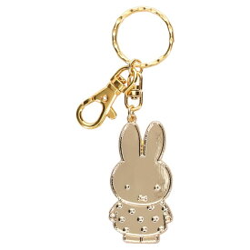 【ミッフィー】GOLDキーホルダー miffy ドット