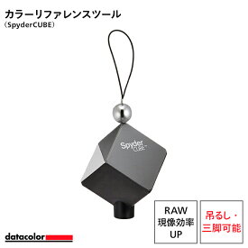 【国内正規品】Datacolor SpyderCUBE カラーリファレンスツール SC200 メーカー保証付 カラーチェッカー RAW現像 ホワイトバランス 露出 光源 解析 撮影 ブライトネス シャドー カラーバランス 調整 カラー 補正 フォトレタッチ ハイライト グレーフェース 発色 最適 変色
