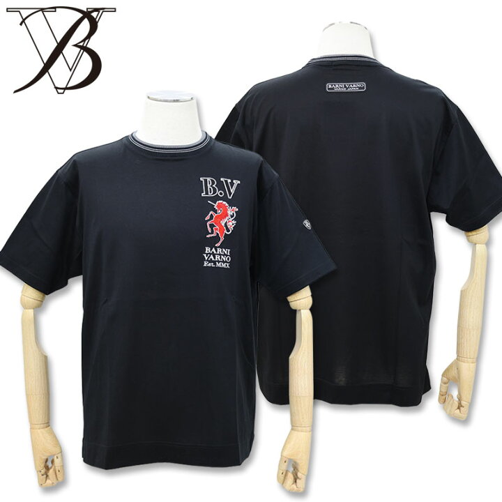 楽天市場】バーニヴァーノ 天竺 ユニコーン 胸 刺しゅう 半袖 Tシャツ 