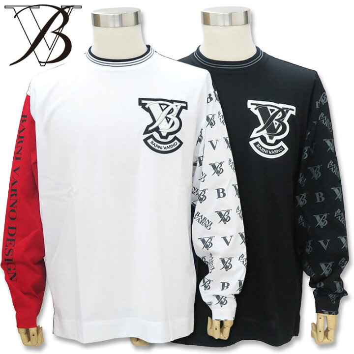 楽天市場】＼半額SALE／バーニヴァーノ ロゴ入り 長袖Tシャツ 春 