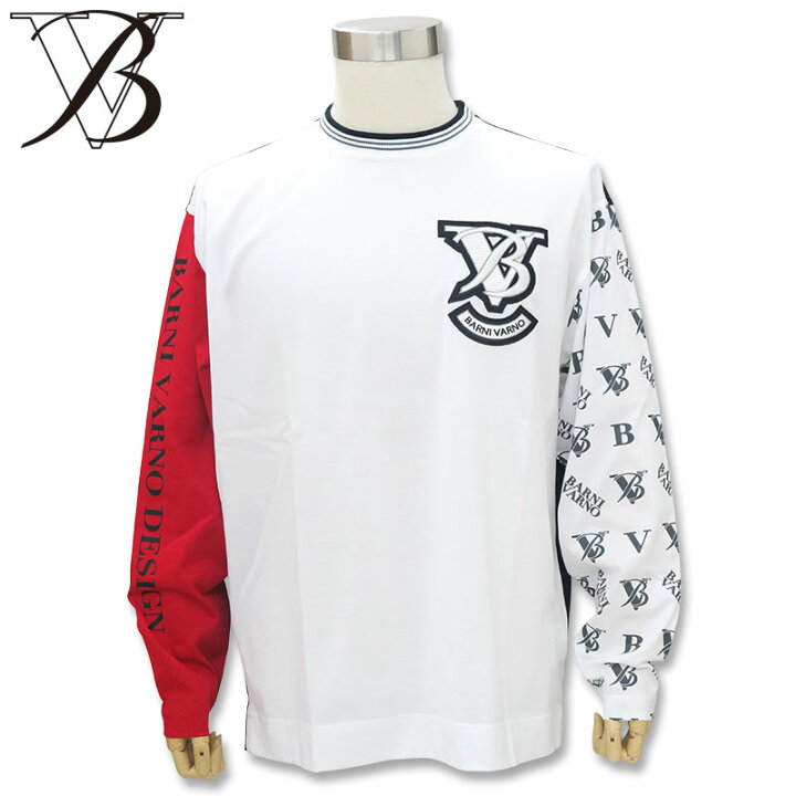 楽天市場】＼半額SALE／バーニヴァーノ ロゴ入り 長袖Tシャツ 春 