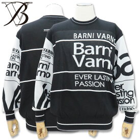 バーニヴァーノ 長袖セーター LLサイズ 黒 BARNI VARNO BSS-MSW4704-09-LL メンズ ニット ブラック 春夏 新作