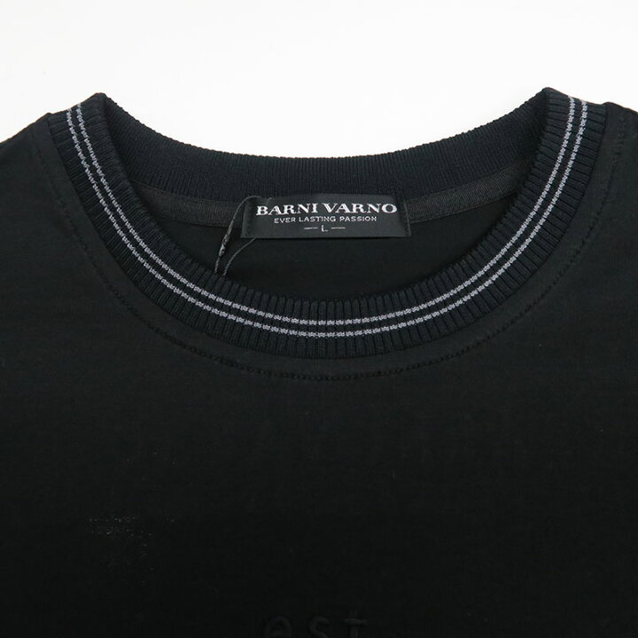 楽天市場】バーニヴァーノ サガラ刺繍 ロゴ 長袖Tシャツ 3L サイズ 黒 