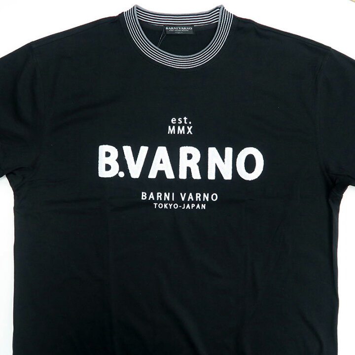 楽天市場】バーニヴァーノ BVロゴ サガラ 刺しゅう 天竺 半袖Tシャツ L 