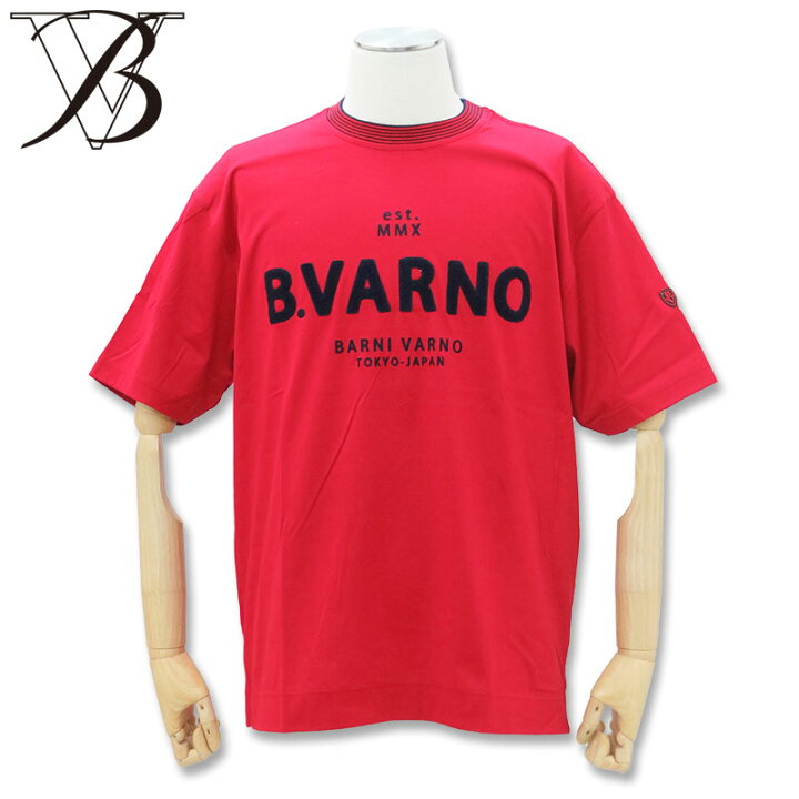 楽天市場】バーニヴァーノ BVロゴ サガラ 刺しゅう 天竺 半袖Tシャツ L 