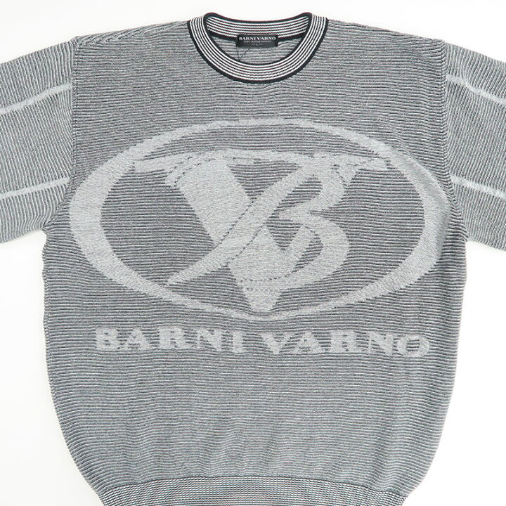 楽天市場】バーニヴァーノ BV柄 長袖セーター Lサイズ グレー BARNI 