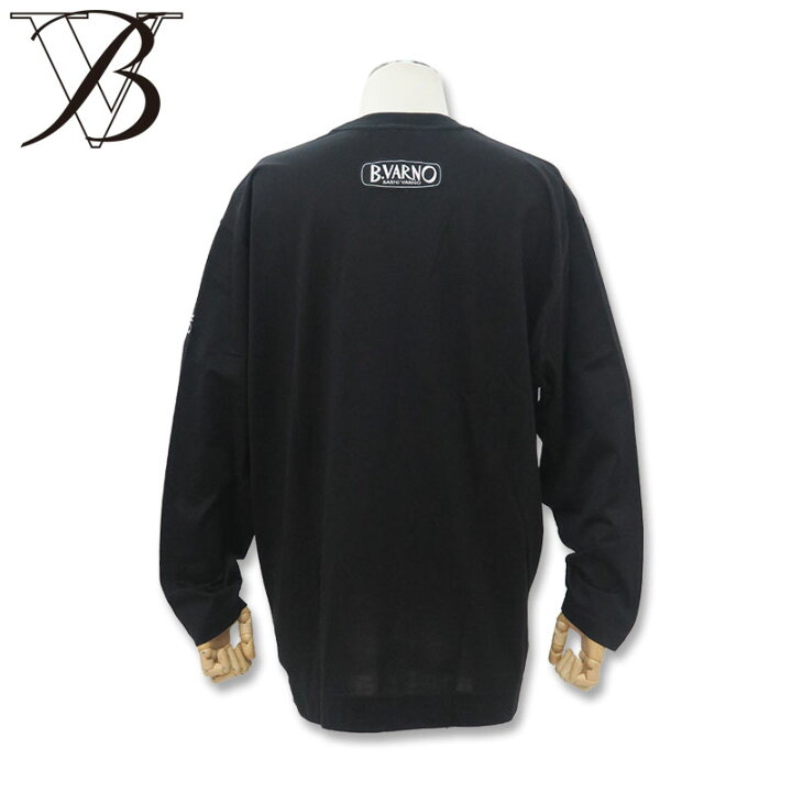 楽天市場】バーニヴァーノ BVロゴ 刺しゅう 長袖 Tシャツ 3L サイズ 黒 