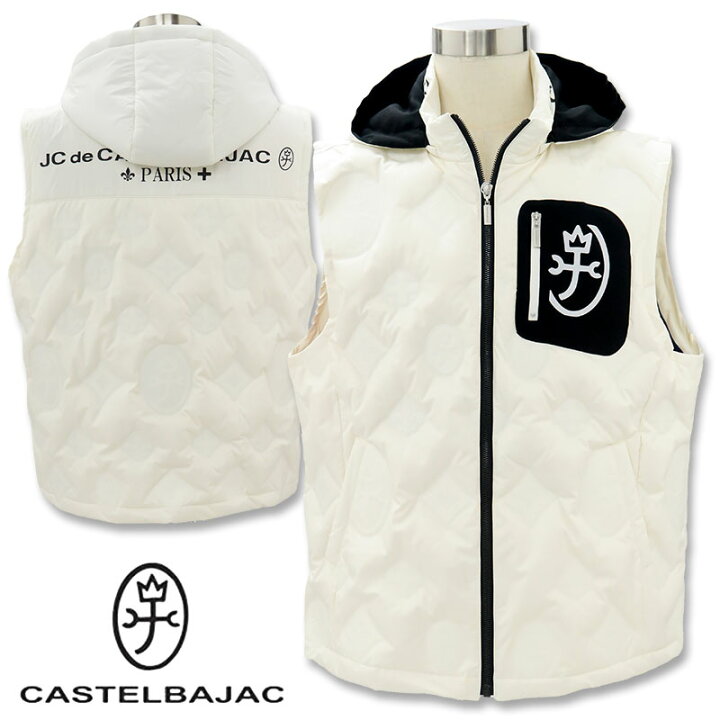 楽天市場】カステルバジャック ダウンベスト CASTELBAJAC SPORTS 白 黒 