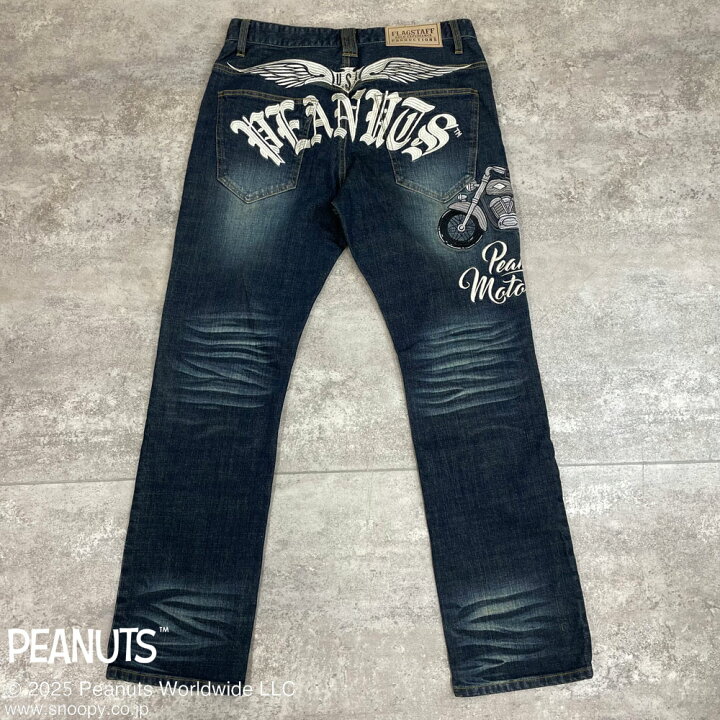 楽天市場】SNOOPY×Flagstaff PEANUTS DENIM PANTS フラッグスタッフ 